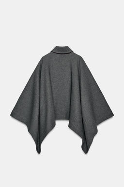 ZW COLLECTION WOOL BLEND CAPE LIMITED EDITION - Zara фото 9