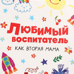 Цена за 2 шт. Пакет подарочный ламинированный, упаковка, Любимый воспитатель, M 25.5 х 30 х 9 см - Дарите счастье фото 16