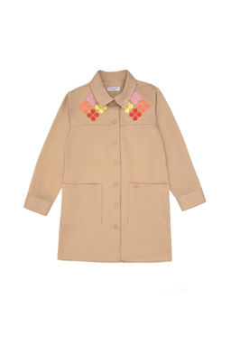 Платье из песочной ткани для девочки Неожиданная скидка в корзине