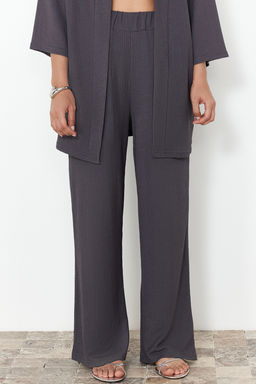 Fume Relaxed/Rahat Kesim Orme Kimona Pantolon Alt-Ust Tak?m TWOSS24AU00091