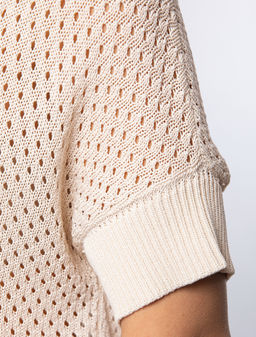 Джемпер-поло из гладкой вискозы с лиоцеллом