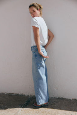 JEANS Z1975 CULOTTE TIRO ALTO COMFORT / Azul claro - Zara фото 12