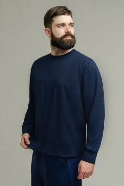 Арт. 67127/3 Лонгслив мужской 48-56 (5 шт) Цвет:темно-синий - Идеал фото 3