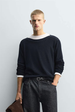 TEXTURED SWEATER WITH MERCERISED FINISH - Zara фото 2