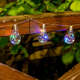 USL-S-126/PT4000 BULBS Садовая гирлянда на солнечной батарее Лампочки. 40 светодиодов. Разноцветный свет. 1*АA Ni-Mh аккумулятор в/к. IP44. TM Uniel