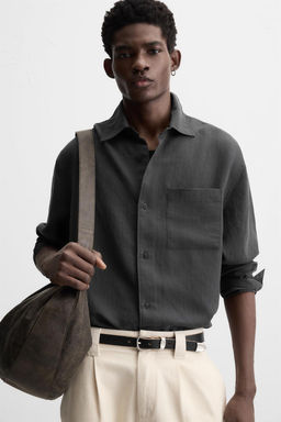 FLOWING SHIRT WITH POCKET - Zara фото 15