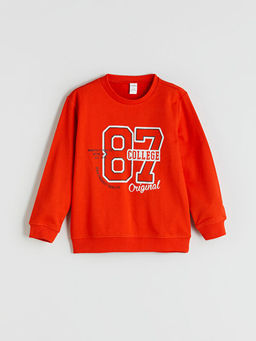 Bisiklet Yaka Erkek Bebek Sweatshirt ve E?ofman Alt 2li