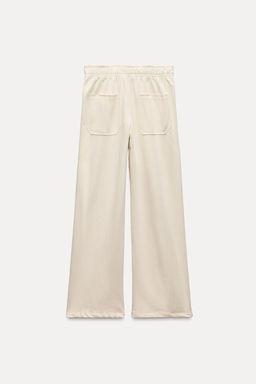 COTTON STRAIGHT-LEG TROUSERS - Zara фото 7