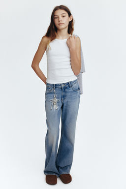 Baggy Fit Bootcut Leg Jeans