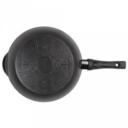 Сотейник с антипригарным покрытием д24см "Классик", h8,2см, s0,4см, ручка из термостойкого пластика (Россия)