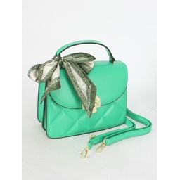 Сумка женская искусственная кожа Ch&K-5371, 1отд+карм/перег, плечевой ремень, зеленый SALE 253269