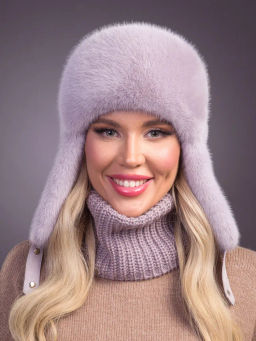 шапка Ушанка экомех четрополох - Davidovfox фото 8