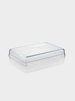Форма для выпечки и запекания Paşabahçe Borcam, 36.7×25.7×6 см, жаропрочное стекло, прозрачная