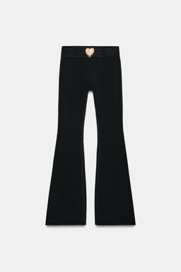 STRETCH TROUSERS WITH HEART BELT - Zara фото 3