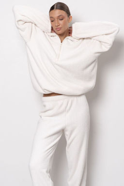 Джемпер унисекс из теплой плюшевой ткани 6711U-30150.1H-121 - Almando melado фото 2