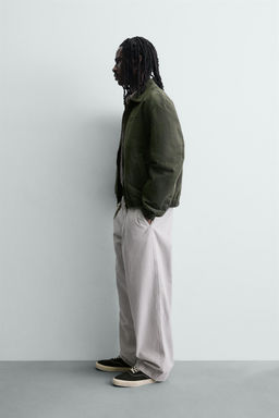 WASHED-EFFECT FAUX SUEDE JACKET - Zara фото 4