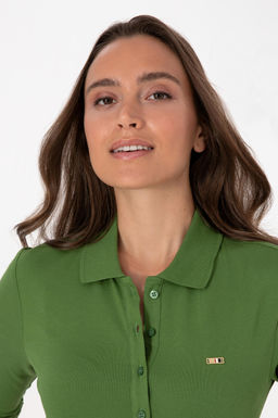 Kad_n Ye_il Basic Polo Yaka Sweatsh_rt Sepette S_rpriz _ndirim - U.s. polo assn фото 2