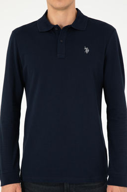 Мужской темно-синий базовый свитшот - U.s. polo assn фото 6