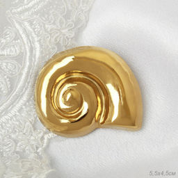 Брошь Ракушка / 5195G /уп 12/