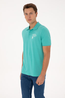 Футболка U.S. Polo Assn Erkek Mint Ti__rt из хлопка в ассортименте фото 3