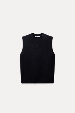 PLAIN KNIT VEST TOP - Zara фото 5