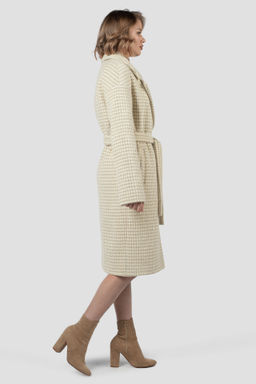 01-12116 Пальто женское демисезонное (пояс) - El podio фото 5