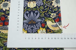 Перкаль Премиум (Digital) "Райские птички" (крупный рисунок) цв.синий, ш.1.45м, хл-100%