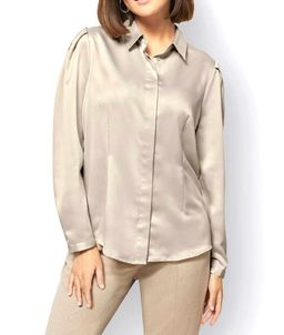 Блузка, песочная - Linea tesini фото 3
