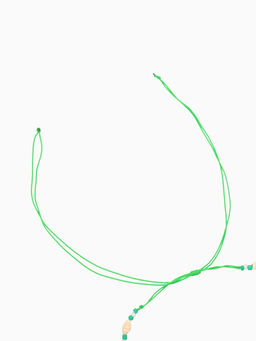 Ожерелье с ракушками «Халия», длина 35 см, зелёное