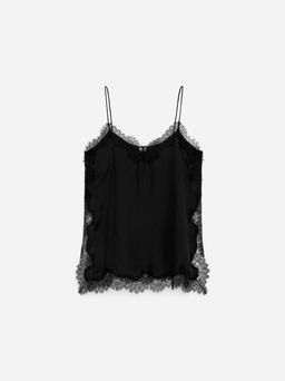 Top de tirantes con detalle de encaje