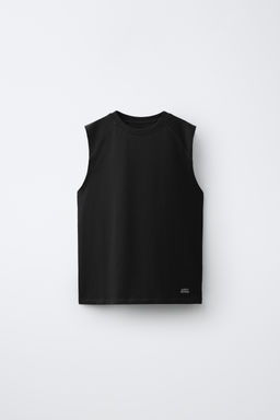 CAMISETA MANGA SISA / Negro
