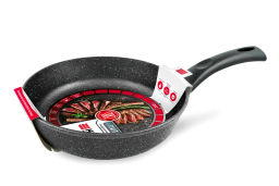 Сковорода литая Индукция Гранит, несъемная ручка, 22 см