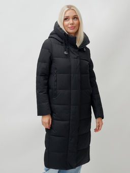 Пальто зимнее MTFORCE 9606Ch женское черное утеплитель 270 г/м²  фото 16