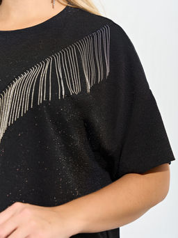 Футболка 0087-26 черный кристалл