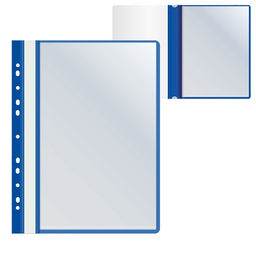 Цена за 10 шт. Папка с 10 вкладышами А4, 160 мкм, Calligrata, с перфорацией, синяя