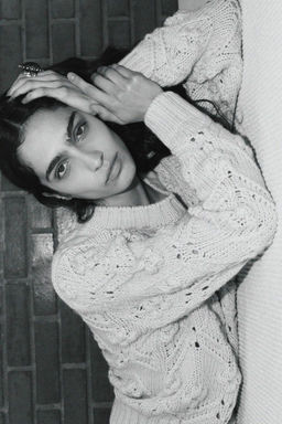 CABLE-KNIT SWEATER WITH POMPOMS - Zara фото 2