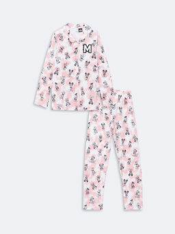 Mickey Mouse Bask?l? K?z ?ocuk Pijama Tak?m?