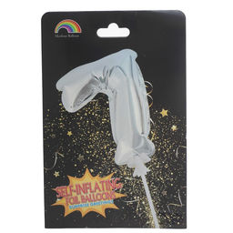 Воздушный шар 3" «Цифра-топпер 7», серебряный