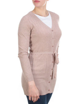 A522 Кардиган женский (65% хлопок, 15% кашемир, 20% эластан)