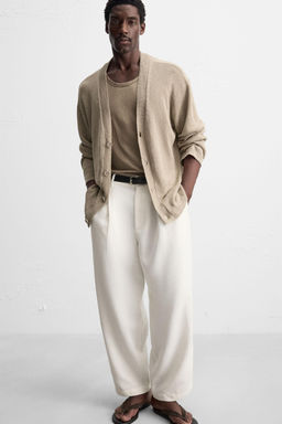 RELAXED FIT PLEATED TROUSERS - Zara фото 5