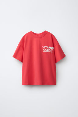 CAMISETA ESTAMPADA / Rojo