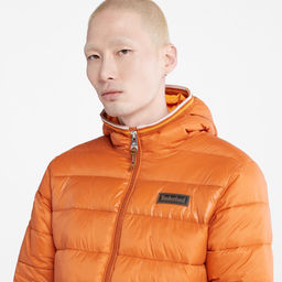 Куртка Timberland Jacket Hooded Mid Weight оранжевая  фото 4