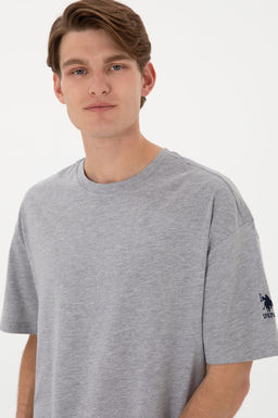 Erkek Gri Melanj Basic Ti__rt Sepette S_rpriz _ndirim - U.s. polo assn фото 3
