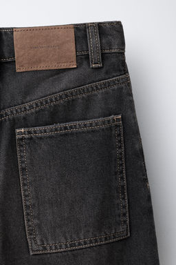 RELAXED BAGGY OVERDYE JEANS - Zara фото 4