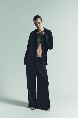 SATIN SHIRT WITH BOW - Zara фото 12