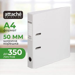 Папка-регистратор Strong Line 50мм, серый, ПБП2, карм.кор - Attache фото 2