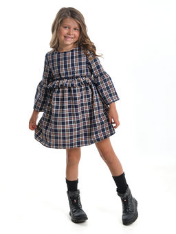 Платье для девочки клетка нарядная детская одежда малышам UD 7879 клетка - Mini maxi фото 3