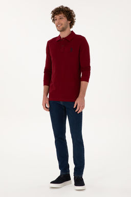 Erkek Bordo Basic Sweatshirt Sepette S_rpriz _ndirim - U.s. polo assn фото 4