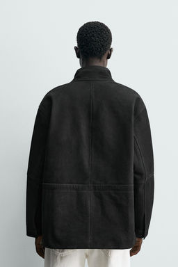 LEATHER RELAXED FIT PARKA - Zara фото 11