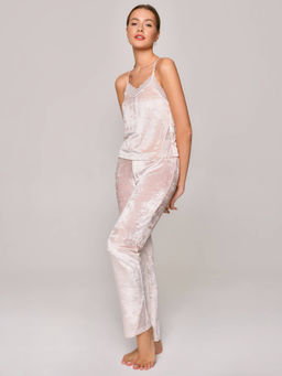 CONTE Велюровый топ для дома VELVET LOUNGEWEAR LHW 1008 light pink